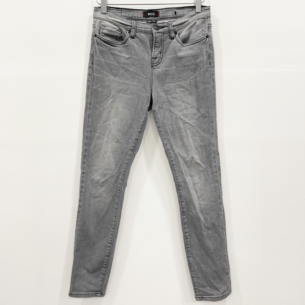 Urban Outfitters BDG High Waist Cotton Grey Denim Jeans 28w 30L Distressed